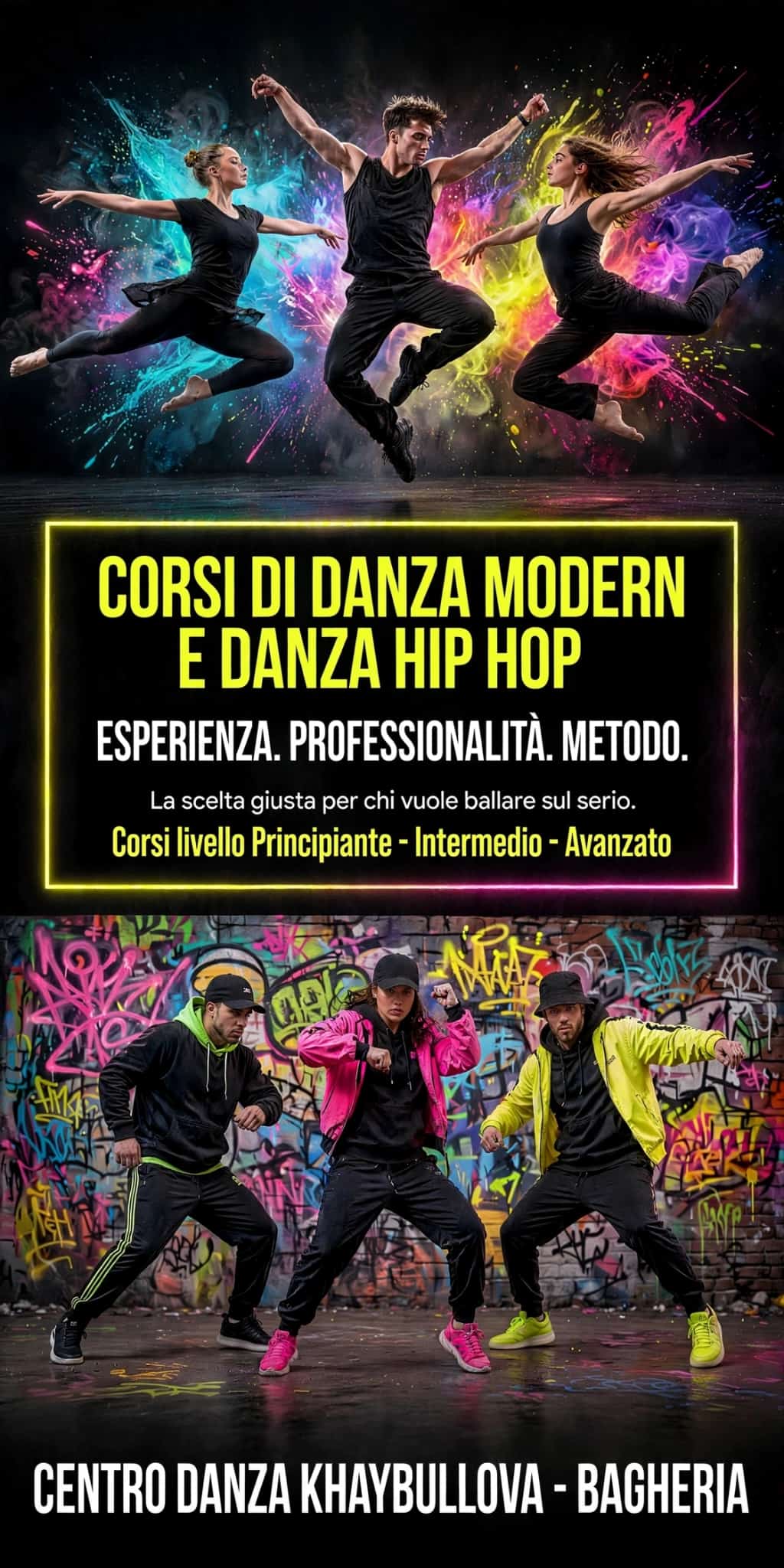 Locandina del corso Danza Moderna — Centro Danza Khaybullova